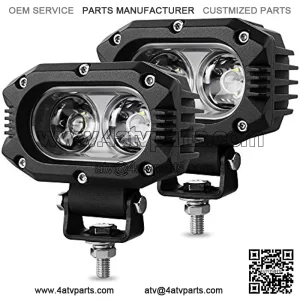 4 Inch LED Pods Light 80W 8000LM 6500K Spot Light Bar Off Road Xenon Driving Light IP67 Waterproof for Truck ATV Golf Cart Boat UTV 4X4, Pack of 2