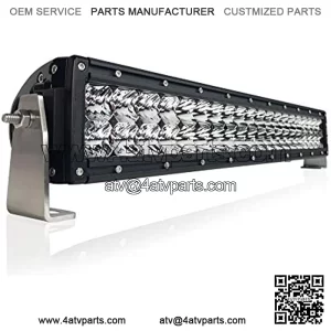 Black Oak 20- Inch Dual Row LED Light Bar - Combo, Spot and Flood Optics - Waterproof Lighting for Off-Road Trucks, Jeep, ATV, UTV, Boats, Fog Driving Work Light, Pro Series 2.0
