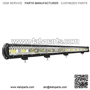 18026C-A 37Inch 780W Triple Row Flood Spot Combo Bar 78000LM Driving Waterproof Led Work Light Off-Road Truck Car ATV SUV Jeep Cabin Boat, 37Inch Triple Row Light bar