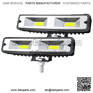 6 Inch Automotive Led Flood Light Bar - 48W 10000Lm Led Light Bar 12V/24V SUV Driving Fog Light Waterproof Off Road Day Runing Lights Pods Lights Headlight for Trucks Off Road ATV UTV, 2 Pack