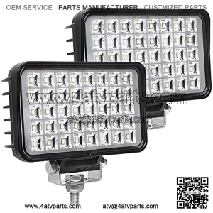 New 6 Inch Led Work Light for Truck, 80W 6800Lumens Flood Light Off Road Light for Jeep Tractor SUV ATV, 12/24V