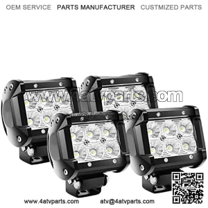 LED Pods 4PCS 18W 1260lm Flood LED Light Bar Driving Fog Light Off Road Lights Work Light 24V 12V For Motorcycles Van Camper Wagon Car Pickup ATV UTV SUV Truck Boat