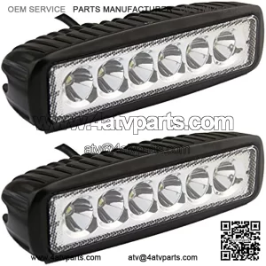 Senlips Led Light Bar 2PCS 18W Spot Led Fog Lights Off Road ATV Boat Trucks Waterproof Lights Led Driving Work Lamp for Vehicle Accessories