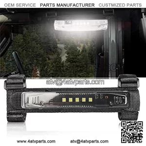 OPL5 Universal Roll Bar Mount for LED Light UTV Interior Light Utility Courtesy Work Light Wraparound Roll Light Bar Dome Light for UTV ATV Truck Car Off Road Vehicle