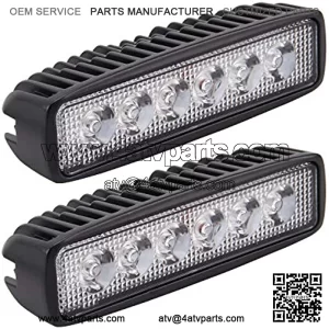 LED Light Bar, Northpole Light 2x 18W Spot Work Light Strips, Off-road Light Bar, Driving Fog Light IP67 Waterproof for Off-road, Truck, Car, ATV, SUV