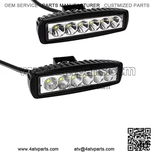 2X 6in 36W Slim Led Light Bar Spot Flood Motorcycle ATV 4X4WD Bumper Backup Pods