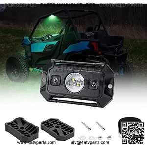 UTV Interior Dome Light W/ Switch Universal LED Light Utility Roll Cage Light Car Interior Reading Light Map Lights Interior Dome Light for UTV RZR 4x4 Can-Am Polaris Ranger Truck - White/Green