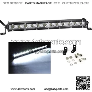 LED Light Bar, Single Row LED Light Bar 36W 3600LM Ultra Slim 14 inch LED Driving Off Road Lights Bar Spot Flood Combo Waterproof LED Auxiliary Work Lights for Truck SUV ATV Boat Tractor