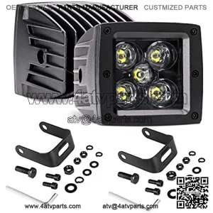 LED Cubes, LED Light Bar 3 Inch 2PCS 100W LED Pods Square Driving Lights Spot Beam LED Cube Off Road Work Lights Fog Lights Truck Bumper Light for ATV Utv 4wd Motorcycle Offroad Pickup Boat