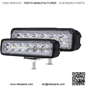 2Pcs 48w Car LED Light Bar, 8,000lm Work Lights LED Pods Car Fog Lights Off Road Led Lights Driving Lights Headlight Fits for Trucks Off Road ATV UTV Golf Cart Trailer