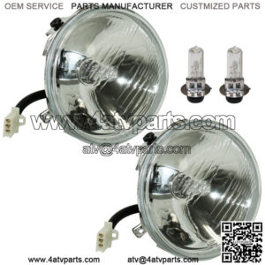LH and RH Headlight W/Halogen Bulb for Yamaha 2GU-84320-00-00 4SH-84320-00-00