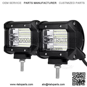 4inch LED Work Light Bar Pods Flood Beam Fog Lamp for Can-am Polaris RZR ATV UTV (For: More than one vehicle)