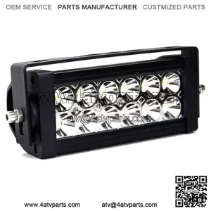 36W 8" LED Light Bar w/ Universal Handlebar Mount Bracket For ATV UTV Dirt Bike