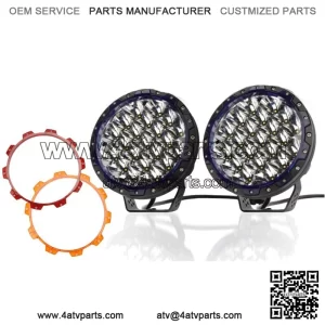 2X 7 Inch LED Work Lights Round Offroad Driving Fog Pods Pickup SUV UTV (For: More than one vehicle)