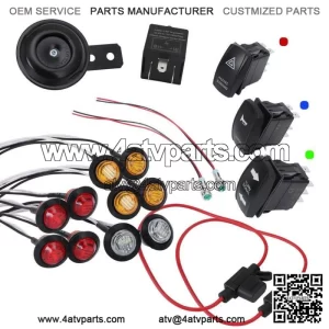 Turn Signal Warning Light Kit Horn Street Legal for Kawasaki Mule Pro Teryx UTV