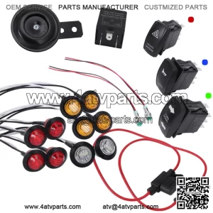 Turn Signal Warning Light Kits Horn Street Legal for Kawasaki Mule Pro Teryx UTV