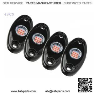 4PCS LED Rock Lights Wheel Well Under Glow Light For Polaris Sportsman ATV UTV  (For: More than one vehicle)