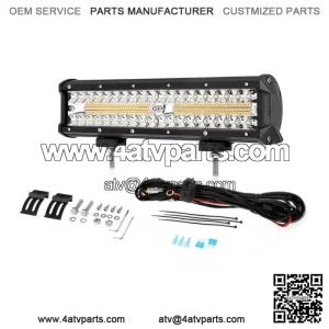 12" inch LED Work Light Bar White Amber Flash Strobe + for Can-am ATV 14 (For: More than one vehicle)