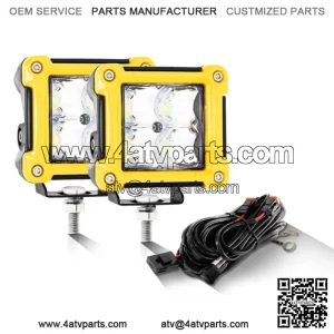 2x 3" LED Cubes Work Driving Fog Lights Pods For Can-am Polaris ATV UTV (For: More than one vehicle)