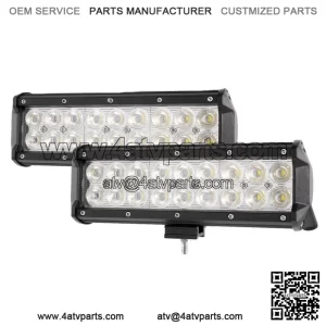 2X 9" 108W LED Work Light Bar Flood Beam Offroad Driving for ATV UTV (For: More than one vehicle)