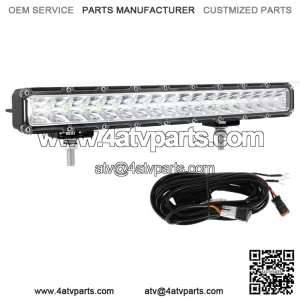 14" 60W LED Work Light Bar Single Row Spot Offroad Driving Lamp ATV UTV (For: More than one vehicle)