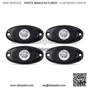 4 Pods Blue LED Rock Lights Fits Jeep Offroad Truck UTV ATV Boat Underbody Light (For: More than one vehicle)