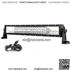 22" inch 1296W Led Light Bar Tri Row Spot Flood Combo for Polaris Sportsman RZR (For: More than one vehicle)