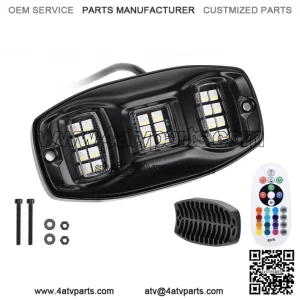 Universal 8 Pods RGB Rock Underglow Light Kit For UTV ATV Jeep Truck SUV Car