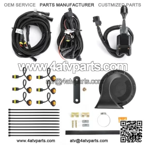 UTV 6 pcs LED Turn Signal Light Kit w/Horn Toggle Switch for Ranger XP 1000