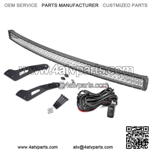 Fit Can-am Maverick X3 DS RS MAX Curved 52" LED Light Bar Upper Roof Brackets
