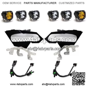 Baja Designs? S1 Triple LED Clear/Amber Headlight Kit for 17+ Can-Am Maverick X3