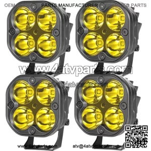 For Can Am Maverick X3 & Max 2017-23 3inch Amber LED Fog Reverse Lamps Cube Pods