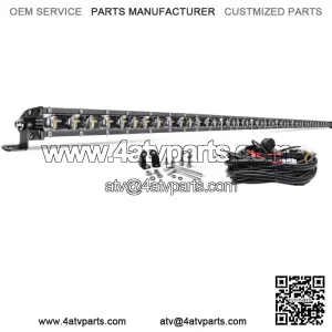 Fit Can-am Maverick X3 DS RS Roof Windshield 50" LED Light Bar Strobe /Wire Kit
