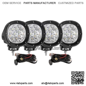 4x 4" LED Light Pods 6 Modes Offroad Driving Lamp For Can-Am Maverick X3