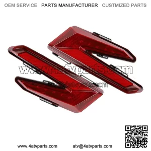 For 2017-2021 Can Am Maverick X3 R Turbo Left Right Red LED Brake Tail Lights