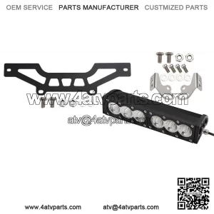 Front Grille with 11Inch 60W LED Light Bar For Can-Am Maverick X3 2016-2023 UTV