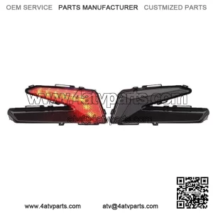 BLACK TAIL LIGHTS - For 17-21 Can-Am Maverick X3 Turbo R left right pair smoked