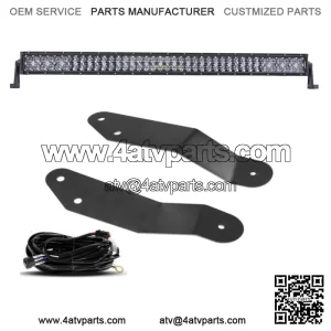 For Can-Am Maverick X3 MAX Turbo 42" Straight LED Light Bar Roof+Bracket