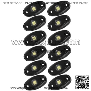For Can am Maverick X3 Max 12 Pods White LED Rock Lights Underbody Light Kit (For: Can-Am Maverick X3 R)