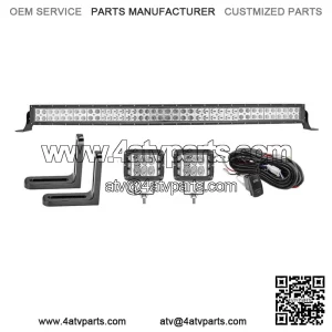 For Can-Am Maverick X3 42" Curved Light Bar Mount Kit Side Shooter Pods