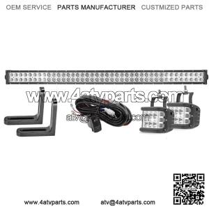 For Can-Am MAVERICK X3 Roof 40" LED Light Bar Mount Kits Side Shooter LED Pods
