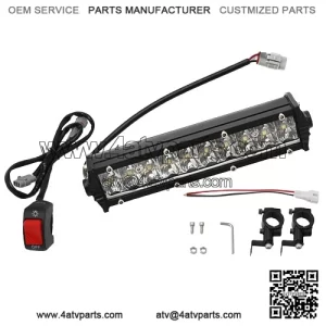 LED Headlight Light Bar + Switch For Yamaha Raptor 700 R 125 250 Banshee Blaster