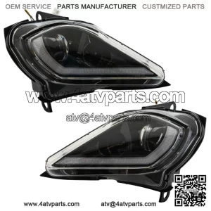 LED Headlight Full Replacement Housings For Yamaha Raptor 700 700R 2006-25