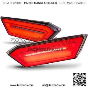 TRUE MODS LED Brake Tail Light for Polaris RZR S1000 S900 2014-2019; 2022 Trail S 900 S 1000 Ultimate Rear Taillight Replacement 2412341 2412342 [DOT-Rated] [Diffuser Design] - Smoked