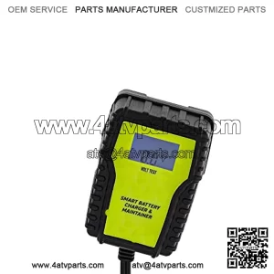 1-Amp Fully-Automatic LCD Smart Battery Charger 6V/12V Trickle Maintainer Tender for Motorcycle Car Truck UTV ATV Boat