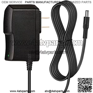 6V Battery Charger for Ride on Toys, 6.6 feet Long Power Cord for Ride on Toddler Quad ATV Hello Kitty SUV, Motorcycle, Truck, Replace of LKC-060100E Power Supply Adapter Accessory