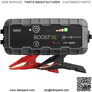 Boost XL GB50 1500 Amp 12-Volt UltraSafe Lithium Jump Starter Box, Car Battery Booster Pack, Portable Power Bank Charger, and Jumper Cables for up to 7-Liter Gasoline and 4-Liter Diesel Engines