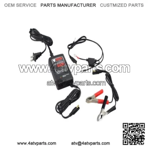 12 Volt 4.0 Amp Maintainer 4000 Battery Trickle Charger for Scooters, ATVs, & Dirt Bikes