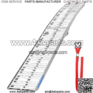 7.5' Aluminum Loading Ramp/ATV Ramp/Motorcycle Ramp/Truck Ramp Loading Ramp,Foldable,1 PC,750 lb Capacity (Raised Grain Non-skid)