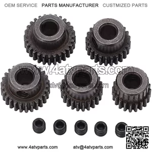 5PCS 48DP Motor Gear Steel 20T 22T 24T 26T 28T Pinion Gear Set 5mm Shaft Hole Motor Gears for RC Car Replacement Parts